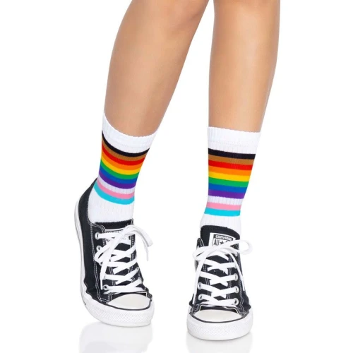 Leg Avenue Pride crew socks Rainbow - Жіночі шкарпетки "Райдуга"
