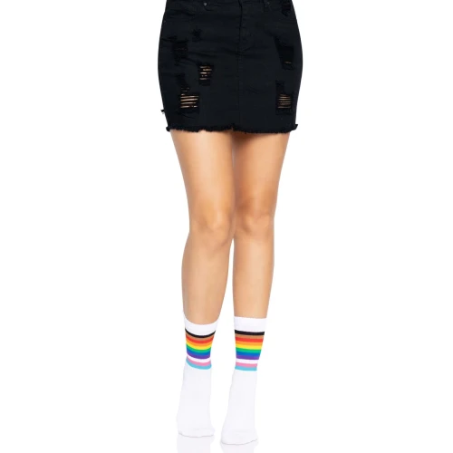 Leg Avenue Pride crew socks Rainbow - Жіночі шкарпетки "Райдуга"