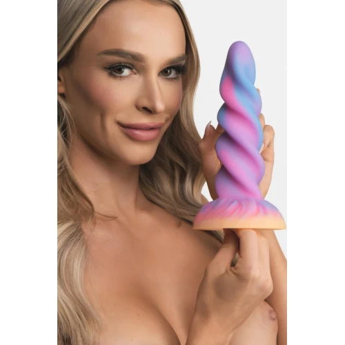 Фентезійний фалоімітатор Creature Cocks Glow-in-the-Dark Unicorn Dildo