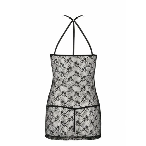 AZALIA CHEMISE black L/XL - Полупрозрачная сорочка