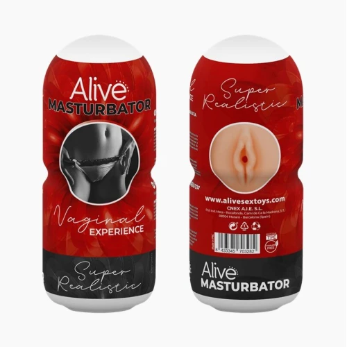 Alive Vaginal Experience RED - Вагина мастурбатор с узким входом и плотной внутренней текстурой