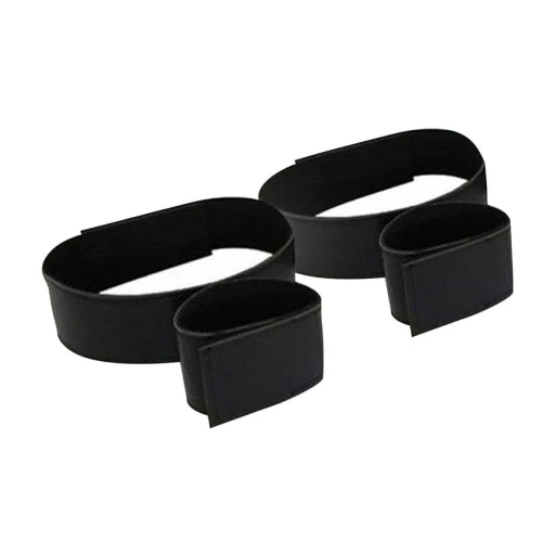 На фото изображен черный набор для фиксации Art of Sex - BDSM Нands to Нips Simple унисекс на светлом фоне