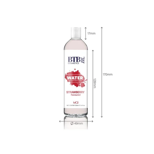 BTB FLAVORED STRAWBERRY - Лубрикант с ароматом клубники (250 мл)