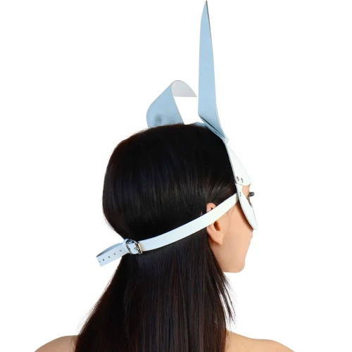 Art of Sex Bunny mask - Біла шкіряна маска Зайчики