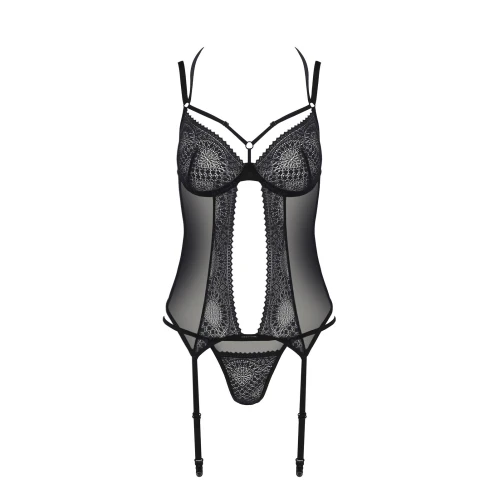 Корсет Passion DROSERA CORSET black L/XL - ECO Passion