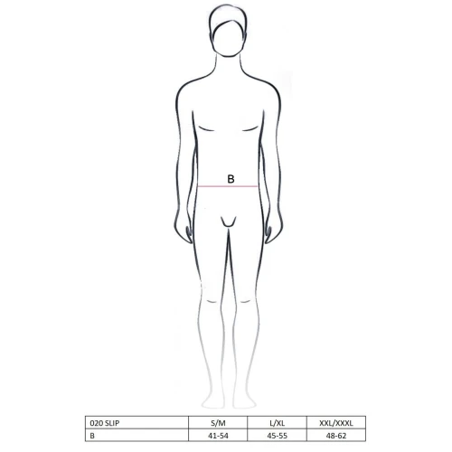 Мужской эротический костюм официанта Passion 020 SLIP black XXL/XXXL: трусики, бабочка, манжеты