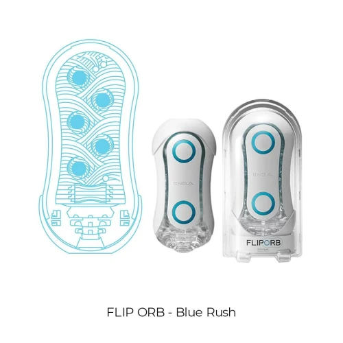Tenga FLIP ORB - Blue Rush - Мастурбатор в футуристичном дизайне