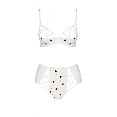LOVELIA BIKINI white L/XL — Набір нижньої білизни з високими трусиками