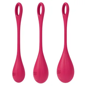 Satisfyer Yoni Power 1 Red - Набор красных бусин Сатисфаер