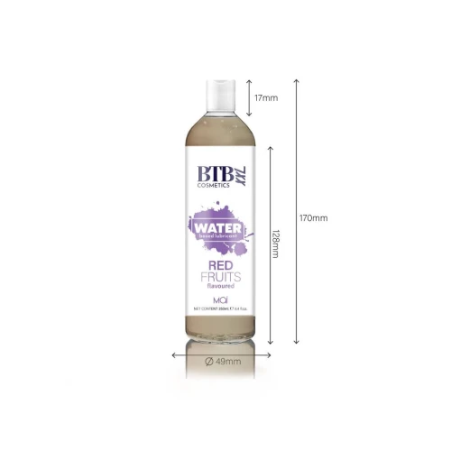 BTB FLAVORED RED FRUITS - Лубрикант с ароматом красных фруктов (250 мл)