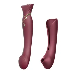 Zalo Queen Wine Red - Вібратор PulseWave™