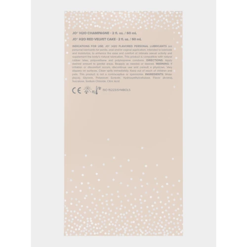 Набор вкусовых смазок System JO Champagne & Red Velvet Cake (2×60 мл), Limited Edition