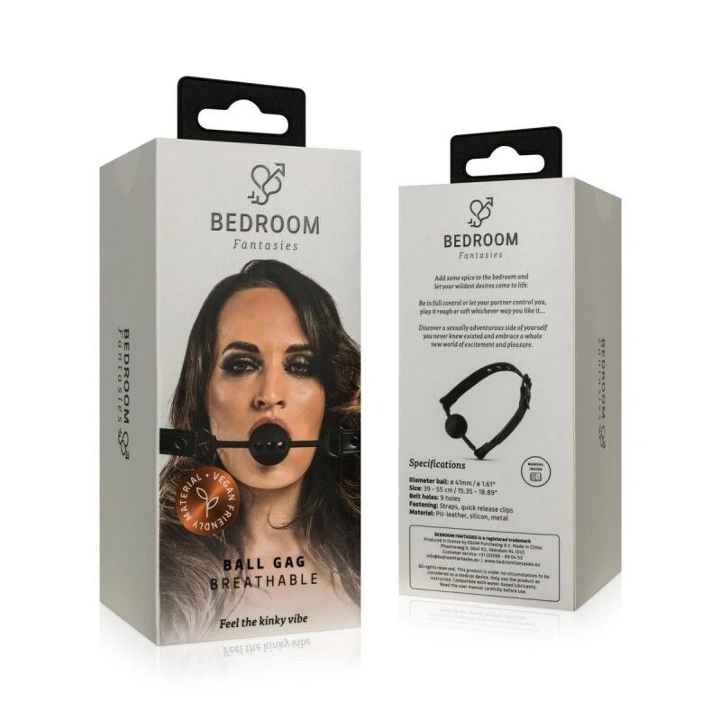 Bedroom Fantasies Ball Gag Breathable Silicone - Кляп для игр БДСМ