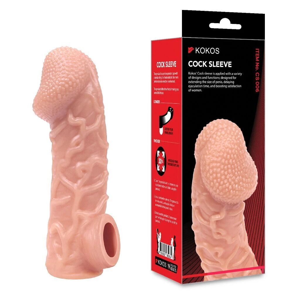Насадка на член Kokos Cock Sleeve CS 006 L (мятая упаквка!!!)