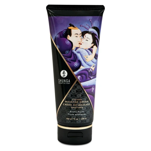 Shunga Kissable Massage Cream - Exotic Fruits (200 мл) - съедобный массажный крем