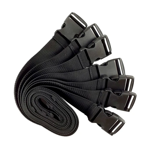 На фото изображены ремни для бондажа Art of Sex - BDSM Bondage Black Night Simple унисекс на белом фоне