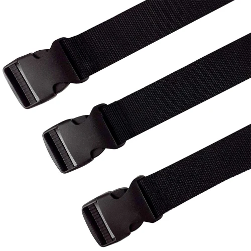 На фото изображены ремни для бондажа Art of Sex - BDSM Bondage Black Night Simple унисекс на белом фоне