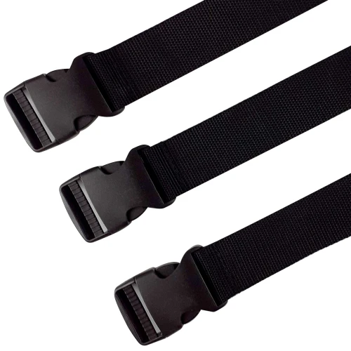 На фото изображены ремни для бондажа Art of Sex - BDSM Bondage Black Night Simple унисекс на белом фоне