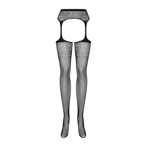 Obsessive Garter stockings S207 S/M/L - Эротические колготки для образа
