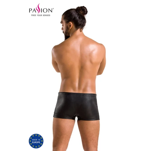 Passion 048 S/M SHORT DAVID black - Чоловічі боксери на заклепках