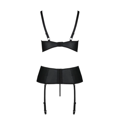 Passion JANNIES CORSET black XXL/XXXL - Жіночий корсет з відкритим ліфом