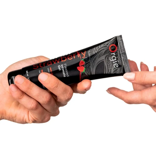 Лубрикант на водной основе Orgie Lube Tube Strawberry, 100 мл, со вкусом и ароматом клубники