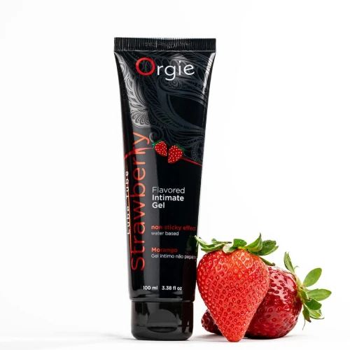 Лубрикант на водной основе Orgie Lube Tube Strawberry, 100 мл, со вкусом и ароматом клубники