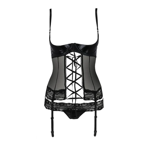 NORTH CORSET black S/M - Эротический корсет с открытой грудью