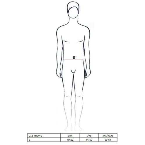 Мужские стринги с леопардовым принтом Passion 013 THONG XXL/XXXL