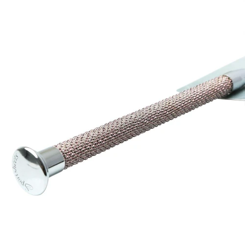 Sportsheets Crystal Crop Rose - Шлепалка для БДСМ с розовыми кристаллами