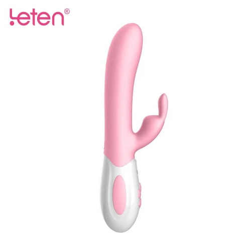Leten Abby Pink — Вибратор—кролик с подогревом