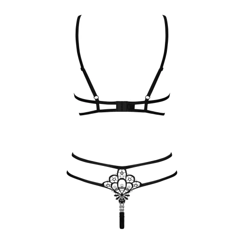 Obsessive Badossa set S/M - Комплект відкритої нижньої білизни