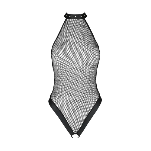 Passion MOONLIGHT BODY black L/XL - Боди в прозрачную сетку