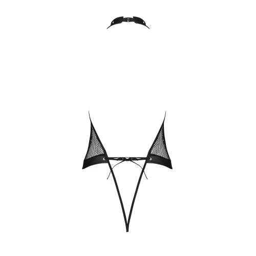 Passion MOONLIGHT BODY black L/XL - Боди в прозрачную сетку