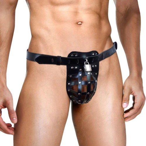 Art of Sex - Vartal - Чоловічий пояс вірності з натуральної шкіри