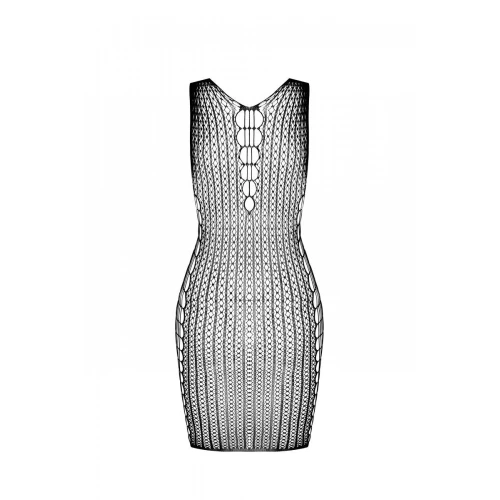 Passion BS097 black - Костюм сетка на обнаженное тело