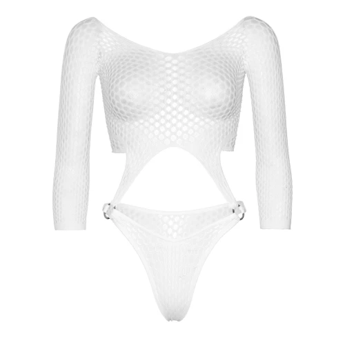 Leg Avenue Top bodysuit with thong White - Пикантное боди