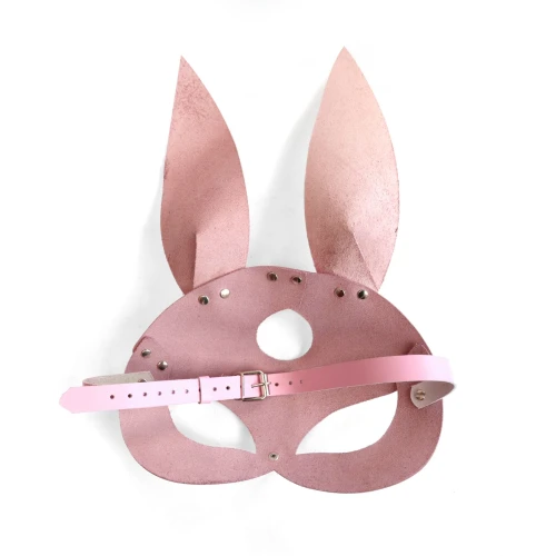 Art of Sex Bunny mask - Рожева шкіряна маска Зайчики