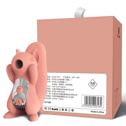 KisToy Miss UU Orange — Вакуумный стимулятор с вибрацией