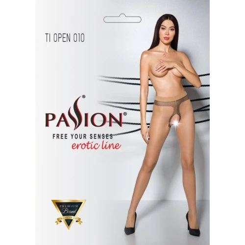 Passion TIOPEN 010 beige 3/4 (20 den) - Телесные колготки