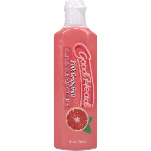 На фото зображено подарунковий набір для мінету Doc Johnson GoodHead Grapefruit Blowjob Set для чоловіків на світлому фоні