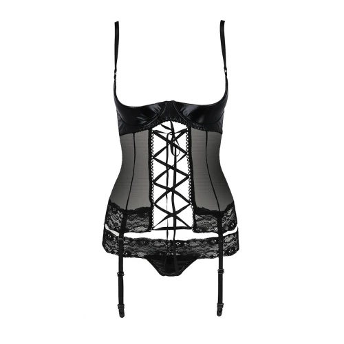 NORTH CORSET black XXL/XXXL - Эротический корсет с открытой грудью