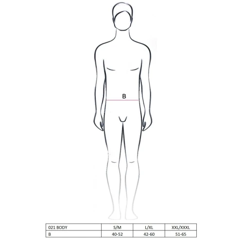 Мужской эротический костюм официанта Passion 021 BODY XXL/XXXL: очень откровенное боди