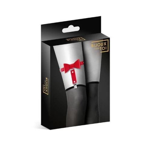 Bijoux Pour Toi - WITH BOW Red - Гартер на ногу с бантиком