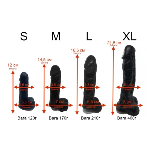 Чистый Кайф Violet size M - Мыло-член с присоской