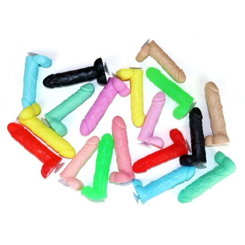 Чистый Кайф Violet size M - Мыло-член с присоской