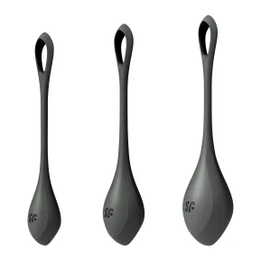 Satisfyer Yoni Power 2 Black - Набор черных бусин Сатисфаер