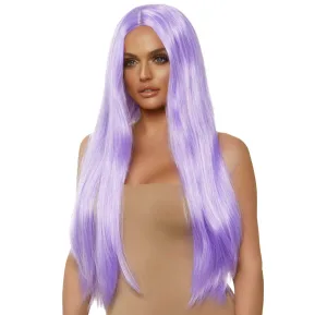 Leg Avenue Long straight center part wig lavender - Яркий парик для образа