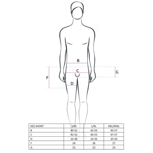 Прозрачные мужские шортики Passion 025 SHORT black S/M