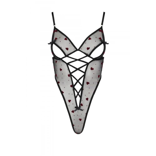 LOVELIA BODY black S/M — Еро-боді з малюнком (Чорне)